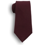 Maroon poplin tie