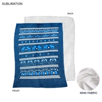 100% polyester sherpa lined micro mink throw that measures 60" x... from ASI...