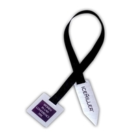 Square & Point Ribbon bookmark in goldtone or silvertone finish, 0.018"......