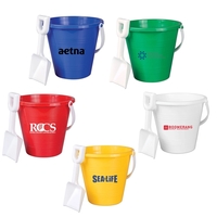 9" plastic sand pail and shovel.... from ASI 63549 Jornik Manufacturing Corp...
