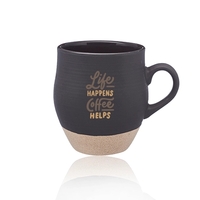 16 oz. Admiral ceramic mug with a pottery-like glaze finish throughout......
