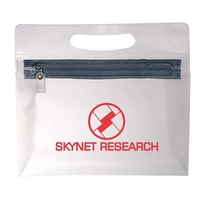 0.25" x 9.5" x 8.75" PVC pouch with zip-locking closure, expandable... from...