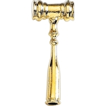 Gavel Lapel Pin