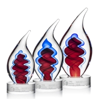 Flame shape award with a complimenting clear optical base.... from ASI 84592...