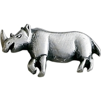 Rhino shape lapel pin with military clutch.... from ASI 68760 Marken...
