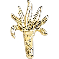 Torch shape lapel pin with military clutch.... from ASI 68760 Marken Industries