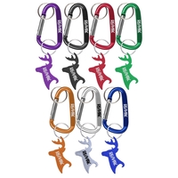 Big Buck Shaped Bottle Opener Key Holder and Carabiner