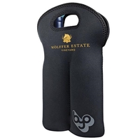 Neoprene bottle bag that holds and insulated two 750-1L wine bottles.... from...