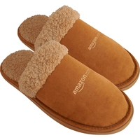 Faux suede with faux sherpa fur lining. 10mm EVA rubber sole... from ASI...