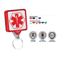 Split Ring is a badge retractor with standard ID strap.... from ASI 64635...