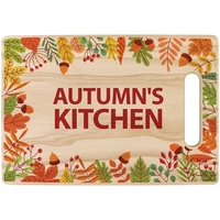 7.5" x 11.25" sublimated wood bamboo and pine cutting board.... from ASI...