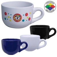 16oz Latte Bowl mug with ear-shaped handle. Comes in white, cobalt... from...