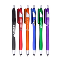Metallic Colored Barrel Stylus Pen and Screen Cleaner