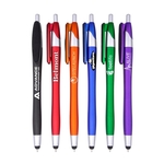 Metallic Colored Barrel Stylus Pen and Screen Cleaner