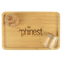 Includes bamboo rolling tray (12" x 8"), round bamboo grinder and... from ASI...