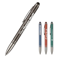 Tyler twist-action pen with a matching stylus, glossy metallic barrel, and......