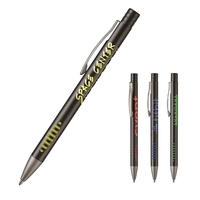 Easton plunger-action pen with a straight black matte finished barrel...