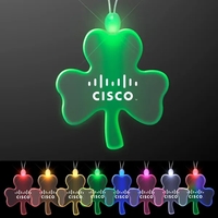 Acrylic Big Shamrock Shape Necklace with LED