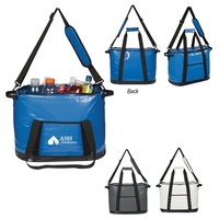 Waterproof, rugged kooler bag made of 45C tarpaulin that's resistant to......