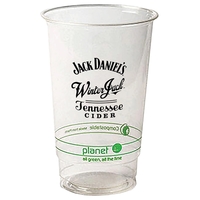 20 oz. Eco-friendly Clear Compostable Plastic Cup, blow-molded PLA Plastic,...