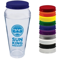 16 oz. To Go Bottle USA made of clear Polystyrene Plastic,... from ASI 61952...