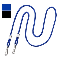 1/8" Open-Ended Event Lanyard/Mask Holder w/ 2 Swivel Hooks