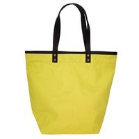12 oz. canvas tote bag with laminated interior, vegan leather handles... from...