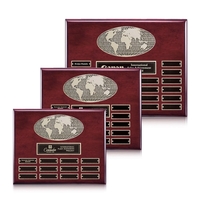 World Perpetual Plaque (Horizontal) - Rosewood 12 Plates.... from ASI 84592...