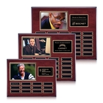 Photo (Horiz) P/Plaque - Rosewood/Gold