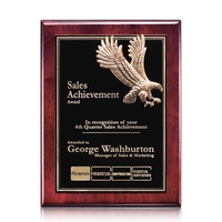 Flying Eagle (S) Plaque - Rosewood 9" x 12".... from ASI 84592 St Regis Group...