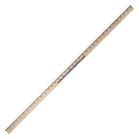 Clear lacquered yardstick made in the USA with the English scale.... from ASI...