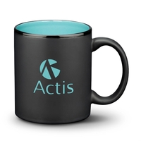 The Sidley ceramic mug is finished with a satin black glaze... from ASI 84592...