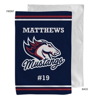 Team Towel in Microfiber Dri-Lite Terry, 12x18, Sublimated sports towel......