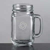 Roswell Drinking Jar - Deep Etch