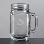 Roswell Drinking Jar - Deep Etch