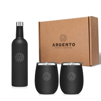 Wine Not? gift set with stainless steel BruMate 25 ounce canteen... from ASI...