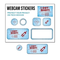 Removable clear vinyl webcam decals with digital decoration.... from ASI...