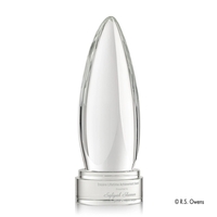 The streamline bullet shape of the optical crystal Icarus Award is... from...