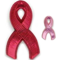 Stock Awareness grosgrain ribbon lapel pin with military clutch back...