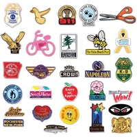 Custom molded plastic lapel pins, clutch back, any shape up to... from ASI...
