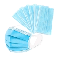 Three-ply non-woven and melt blown fabric disposable facemask.... from ASI...