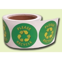 This Eco-Friendly 100% Recycled Roll Label (RP) - Permanent Adhesive comes......
