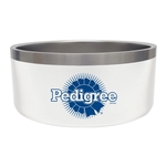 8"W / 32 oz. Double Wall Stainless Steel Dog Bowl