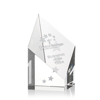 Optical crystal paperweight award, 4" x 3.25" x 3.25".... from ASI 84592 St...