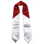 Red and White Two Tone Graduation Sash