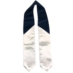 Navy and White Two Tone Graduation Sash