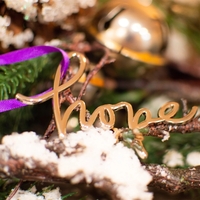 Shiny Zinc Cast Ornament