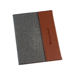 7" x 9" The Rustic Faux Leather & Canvas Portfolio