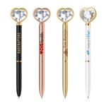 Heart-Shaped Crystal Pen
