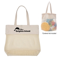 Carlisle market tote bag made of cotton canvas with 22 1/2"... from ASI 61125...